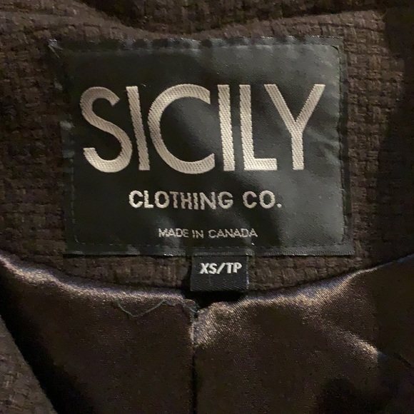Sicily brown winter leather & wool jacket - Picture 5 of 5